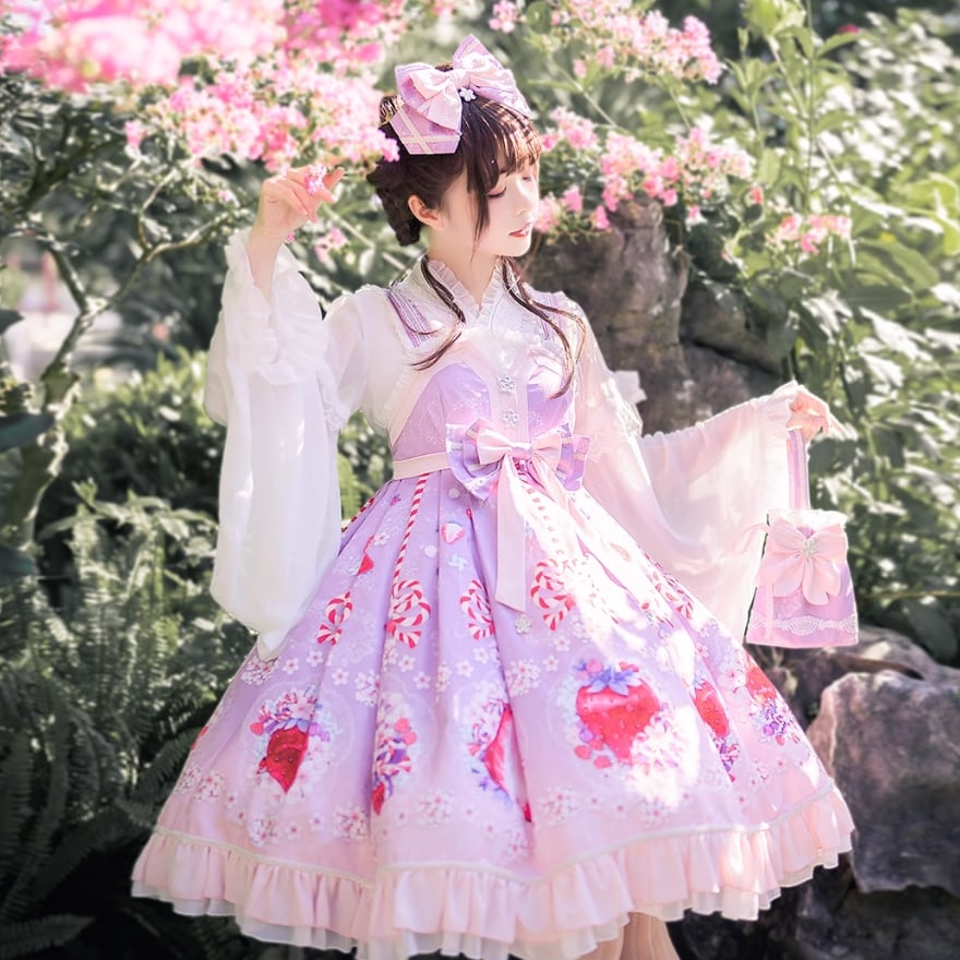 ロリータファッション通販 SEASONZ ゆめかわ 和ロリ ジャンパースカート ハイウエスト いちご柄 ロマンティック ロリータファッション 原宿スタイル ロリィタ服 | ロリータファッション通販 SEASONZ powered by BASE ロリータファッション通販 SEASONZ ゆめかわ 和ロリ ジャンパースカート ハイウエスト いちご柄 ロマンティック ロリータファッション 原宿スタイル ロリィタ服 | ロリータファッション通販 SEASONZ powered by BASE
