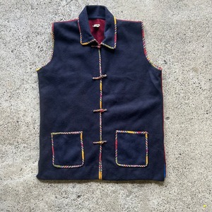 Tibetan Refugee ウール ベスト 民族 エスニック vest チベット #601001