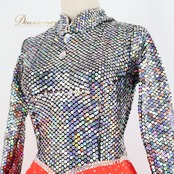 社交ダンス 衣装 スタンダードドレス ワンピース ドレス ブラック系 レッド系 シルバー系 赤 黒 シルバー フロート レース ファー デモ 競技 ボリューム ダンス パーティ 発表会 スパンコール 豪華