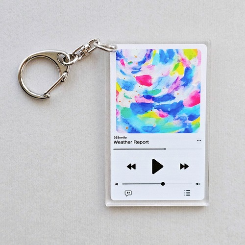 アクリルキーホルダー Weather Report(ホワイトタイプ)