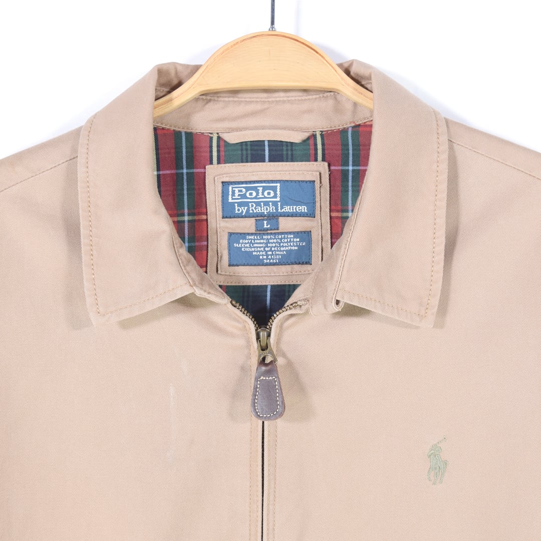 やぁやぁ Ralph LaurenワンポイントPOLO刺繍ドリズラージャケットS(JPN-M程