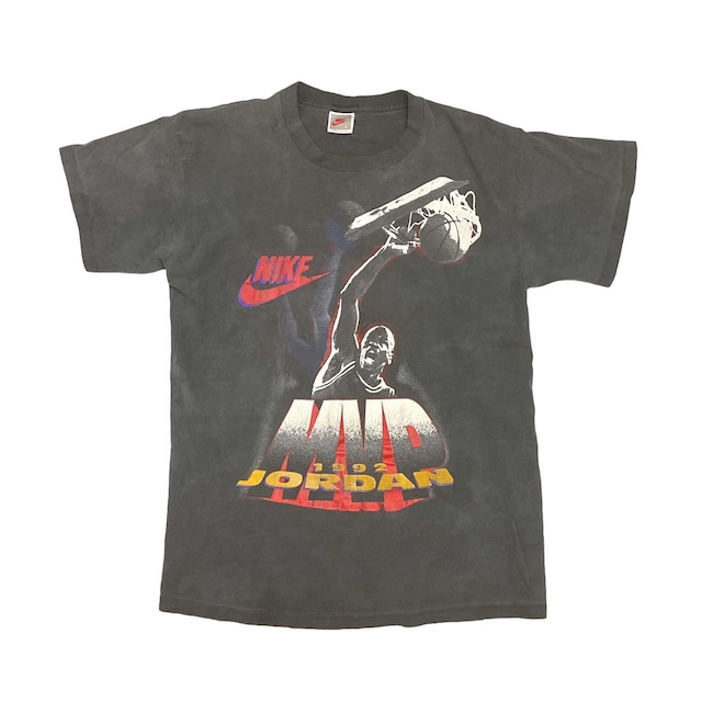 B NIKE 1992 MVP MICHAEL JORDAN TEE BLACK SILVER TAG LARGE 6959