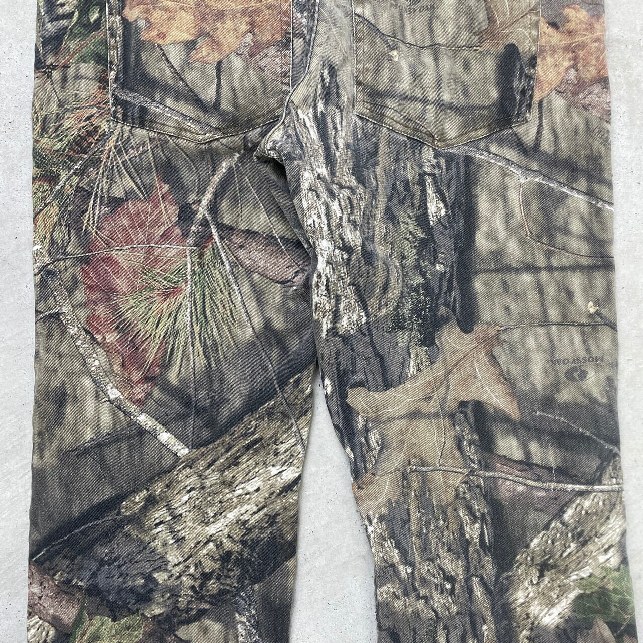 MOSSY OAK リアルツリーカモ 迷彩パンツ メンズW38 古着 総柄【ロング