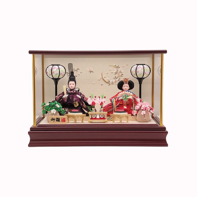 雛人形＜ケース飾り＞あづみ親王飾り｜ひな人形