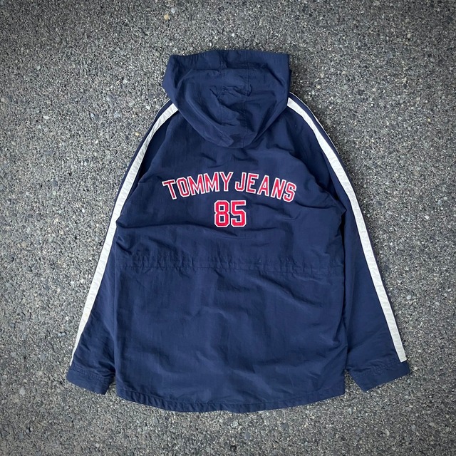 90s 　Tommy Hilfiger　zipup nylon hoodie