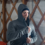 Ridge Merino/POLARTEC パワーウール ジップ フーディ