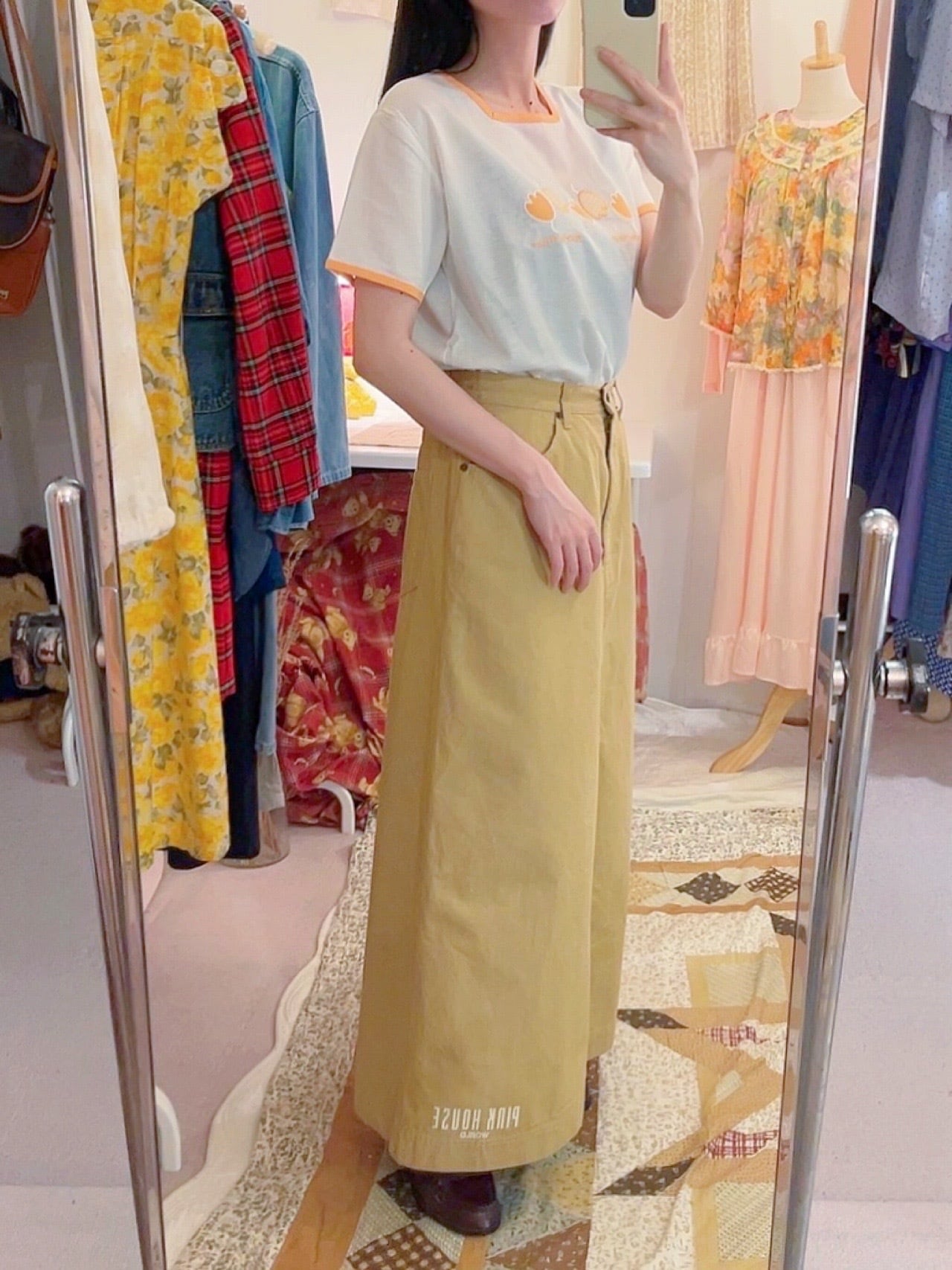 courrèges / tulip applique T-shirt