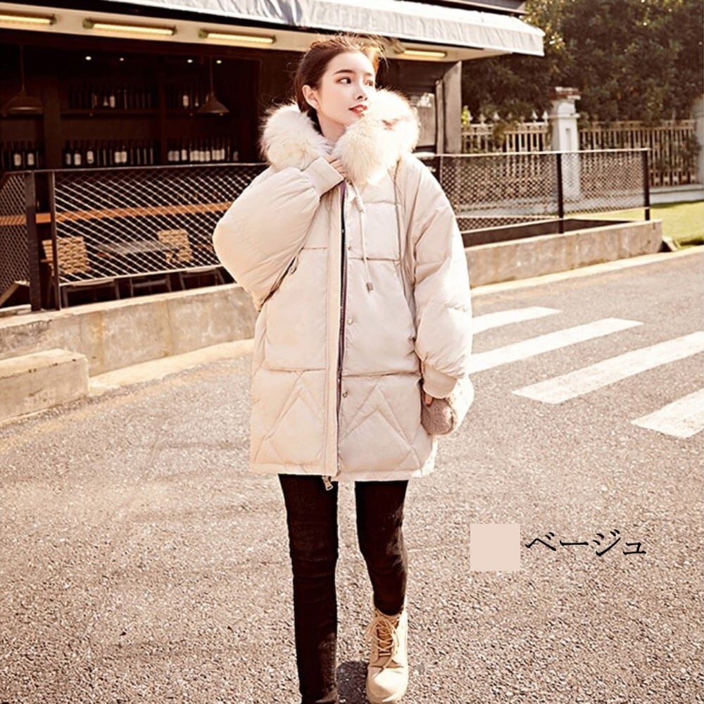 即納&送料無料】 ボリュームダウンジャケット レディース ダウンコート