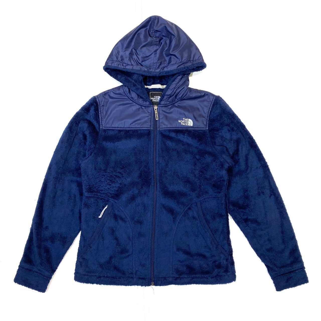 THE NORTH FACE ザ ノースフェイス ハイロフト フーディー デナリジャケット ナイロンxフリースジャケット パーカー  アウトドアジャケット レディースS ネイビー 紺 古着 【ブルゾン・ジャケット】 | cave 古着屋【公式】古着通販サイト powered by  BASE