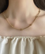 S I U R | flower grain necklace _ 316L