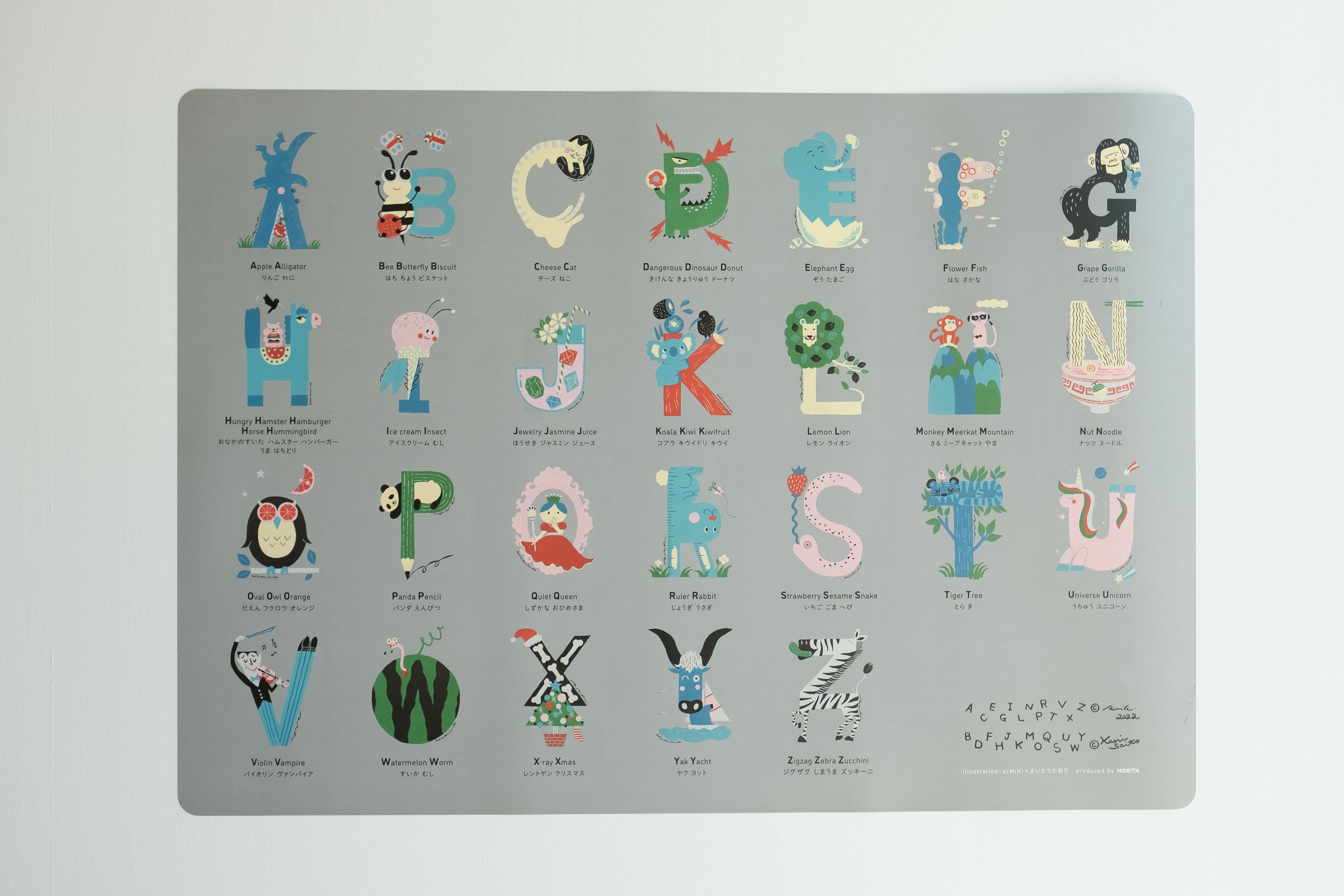 激レア＊クラスルームポスターアルファベットA−Z ALPHABET POSTER お風呂ポスター アルファベット | HORITA STORE