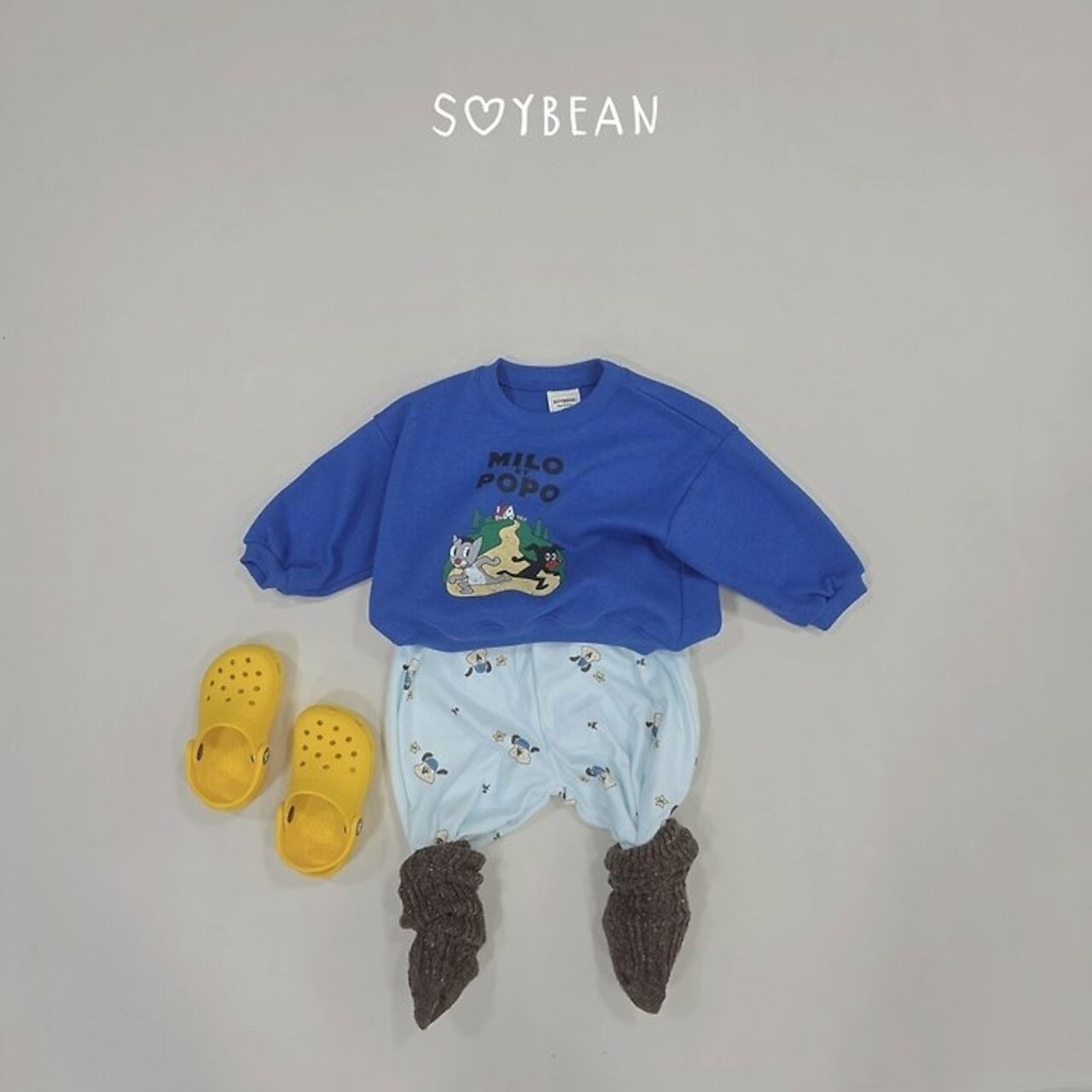 韓国子供服 / 26Autumn / soybean / milo popo スウェット / キッズ服 / ジュニア服 / 秋服 *XS~JM*