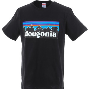 愛媛 道後温泉 Tシャツ dougonia（ドウゴニア） ご当地Ｔシャツ ブラック