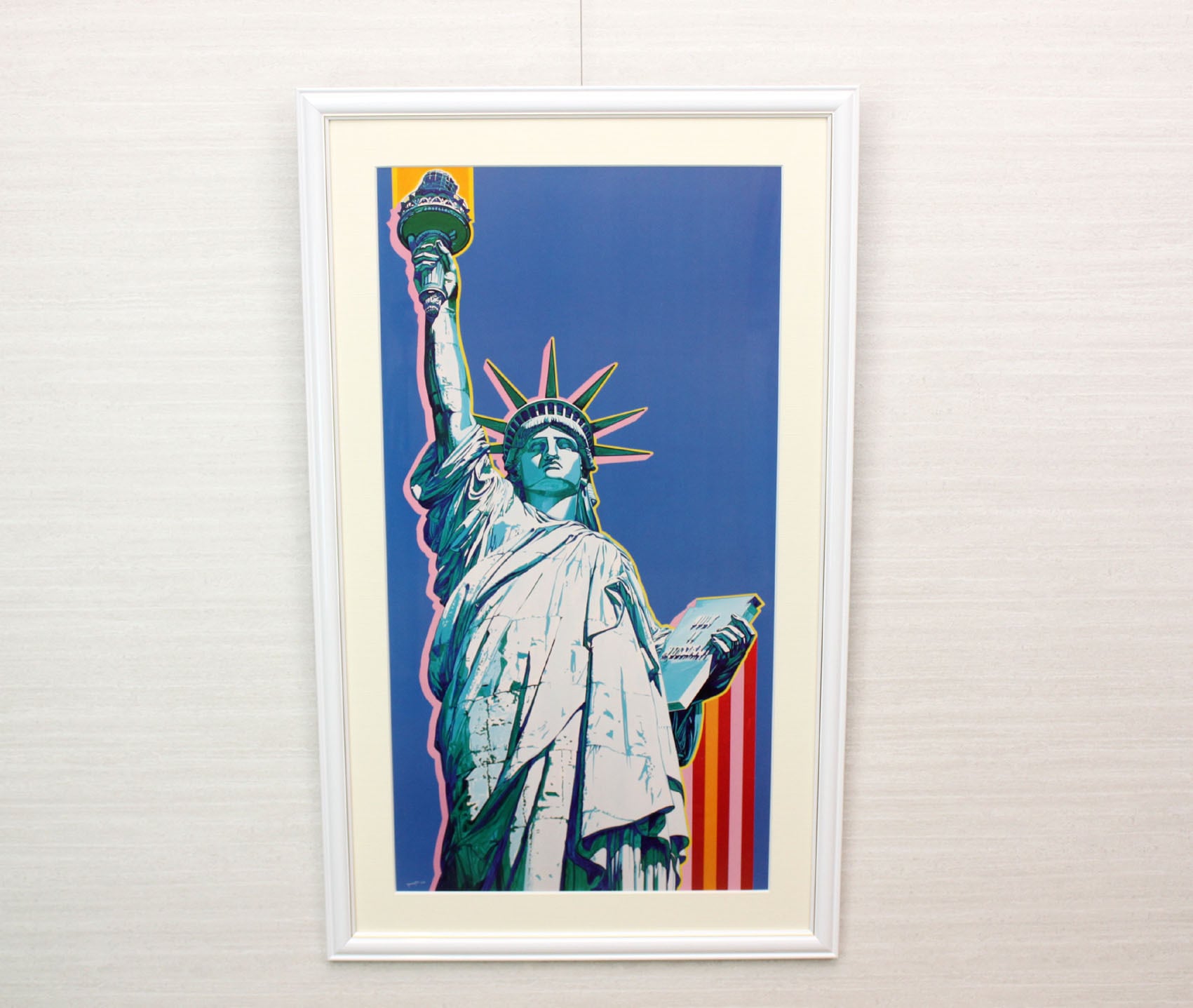 ヒロヤマガタ 絵画 自由の女神 額縁つき 専用) ヒロヤマガタ 絵画 自由