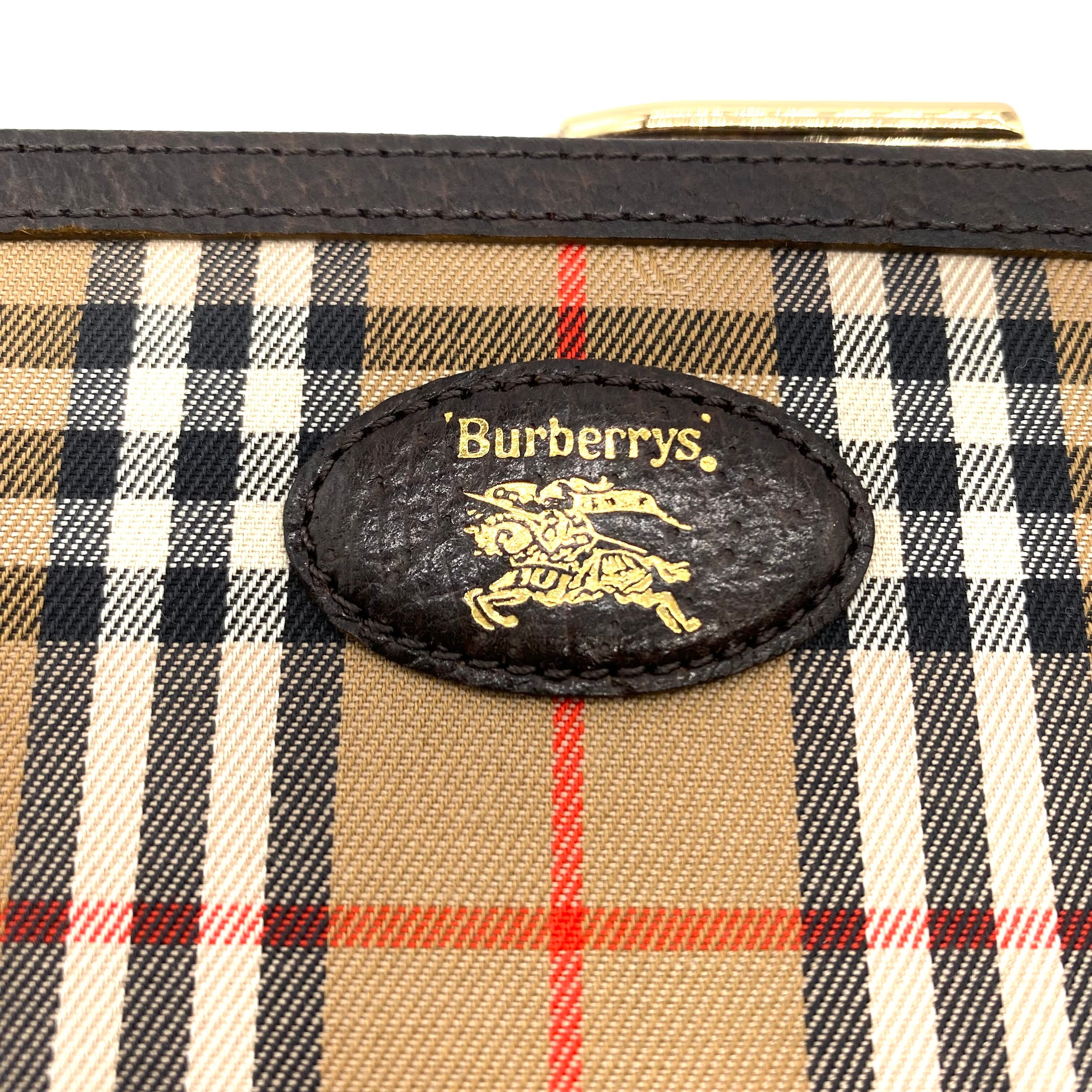 Vintage Burberrys Nova Check Bifold Clasp Wallet バーバリー ノバ