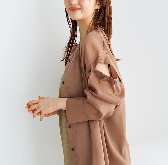 SALE 40%OFF 】 Stola. ストラ シアーシャツ＆Iライン ワンピース ...