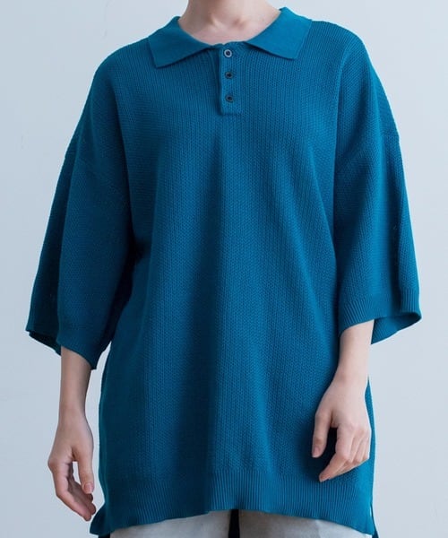 Universal Style Wearknit s/s polo shirt turquoise   dros dro