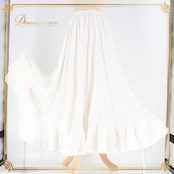 フラメンコ 衣装 ペチコート ファルダ スカート 白 無地 レース 軽い 薄い 重ね着 インナー レッスン 練習 ホワイト系 おしゃれ ダンス インナー 重ね着 練習用 衣装 レディース