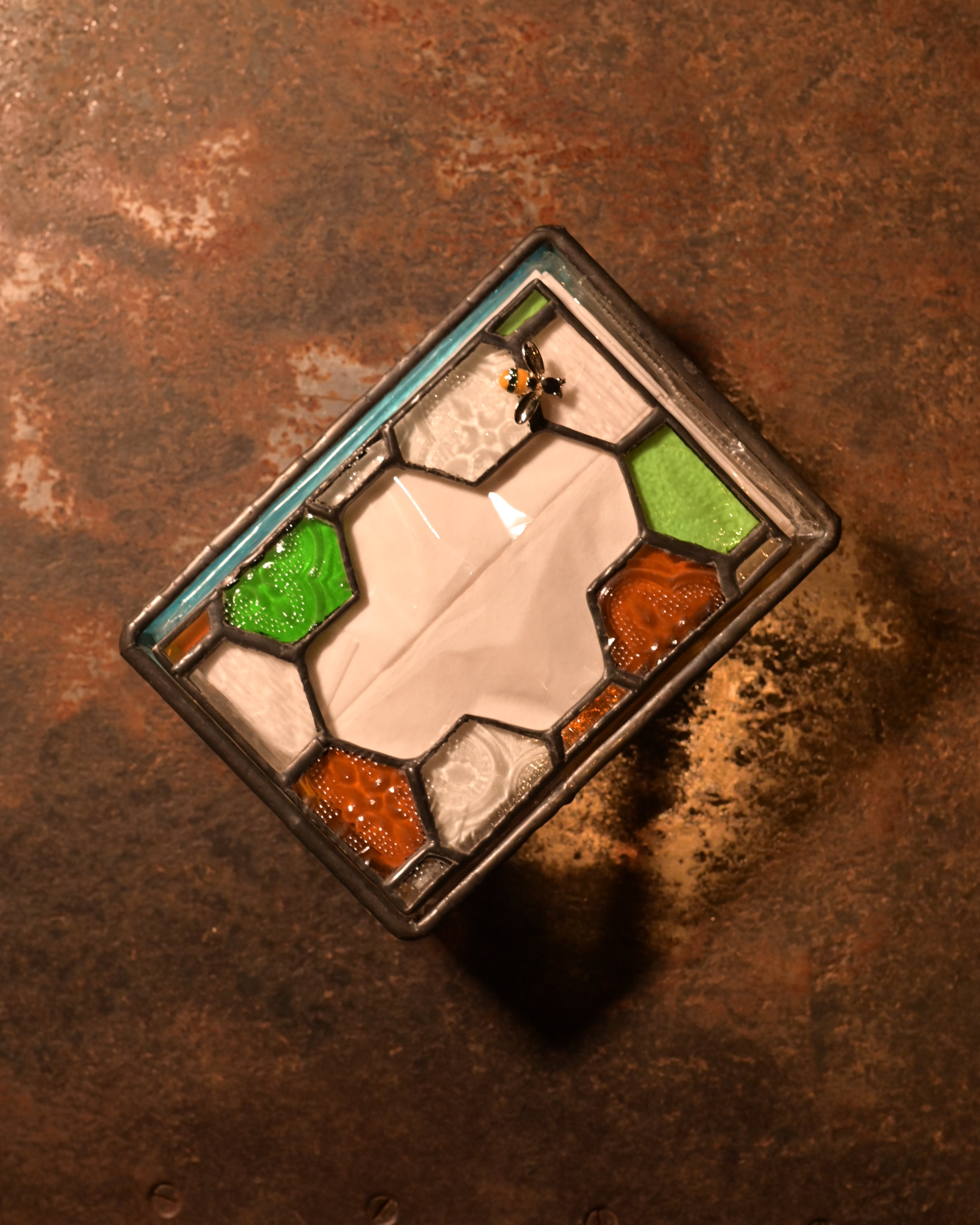ヴィンテージ雑貨 ステンドグラス ポケットティッシュケース | ORATIO