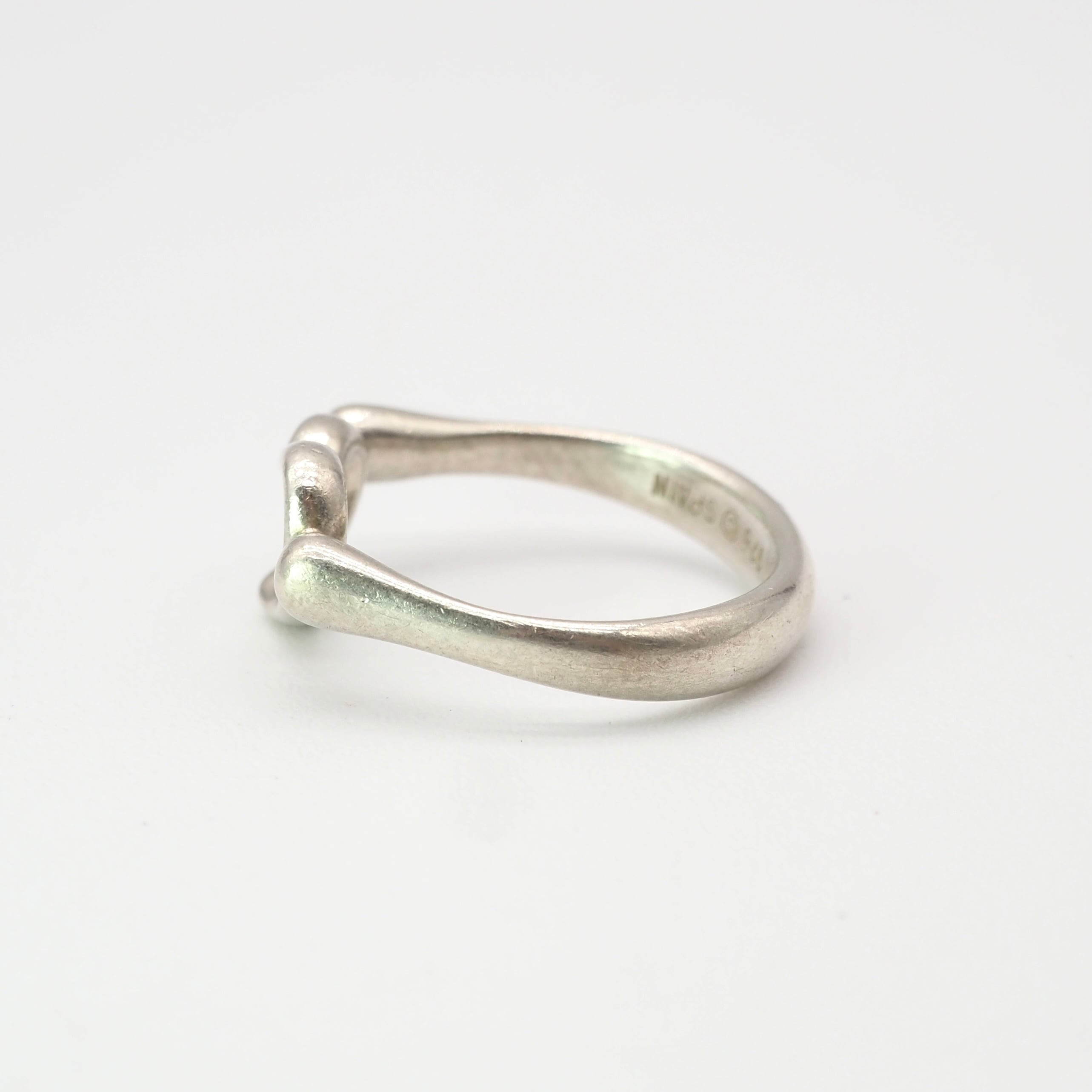 Tiffany&Co. 約9号 オープンハートリング シルバー925 ティファニー