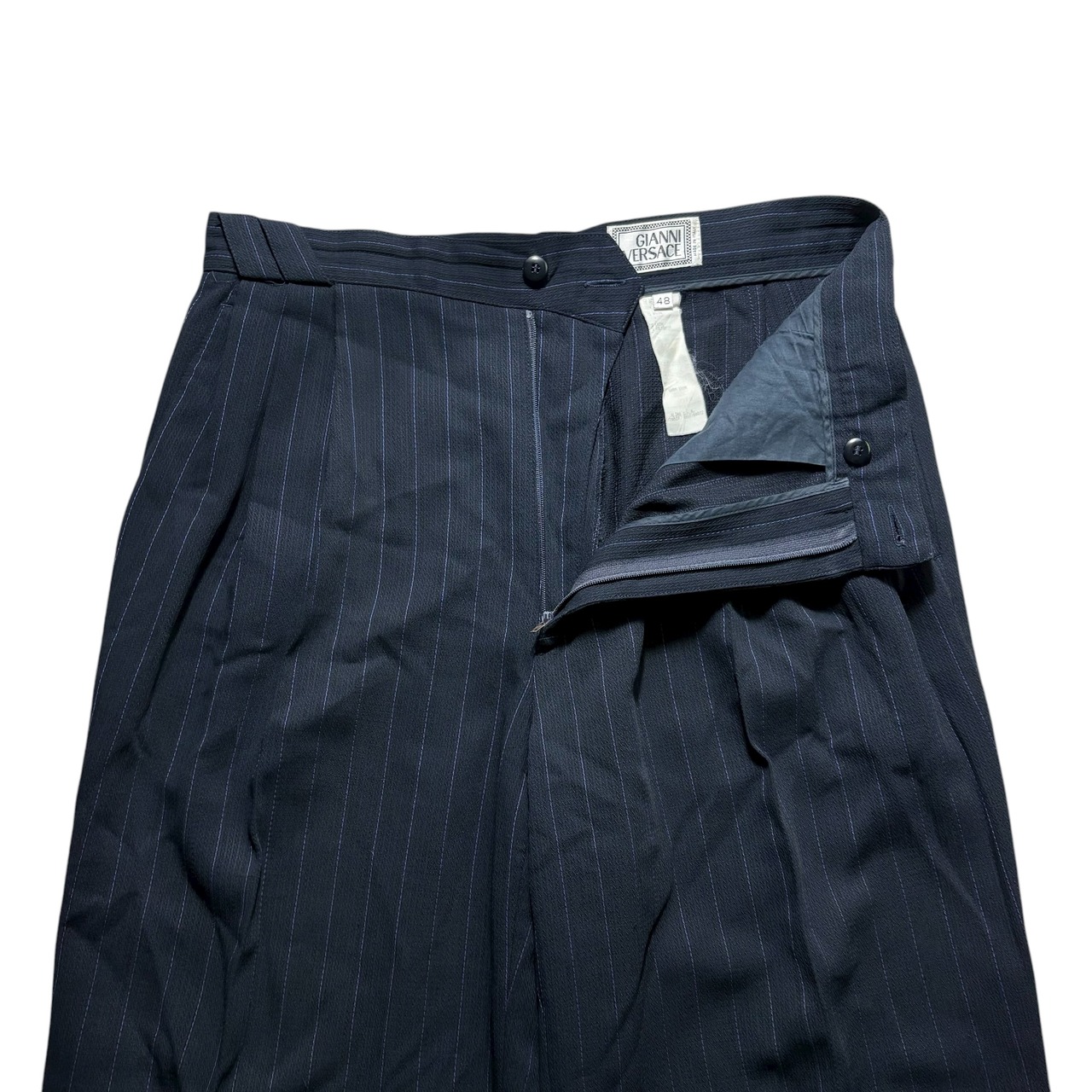 GIANNI VERSACE purple stripe suits set-up