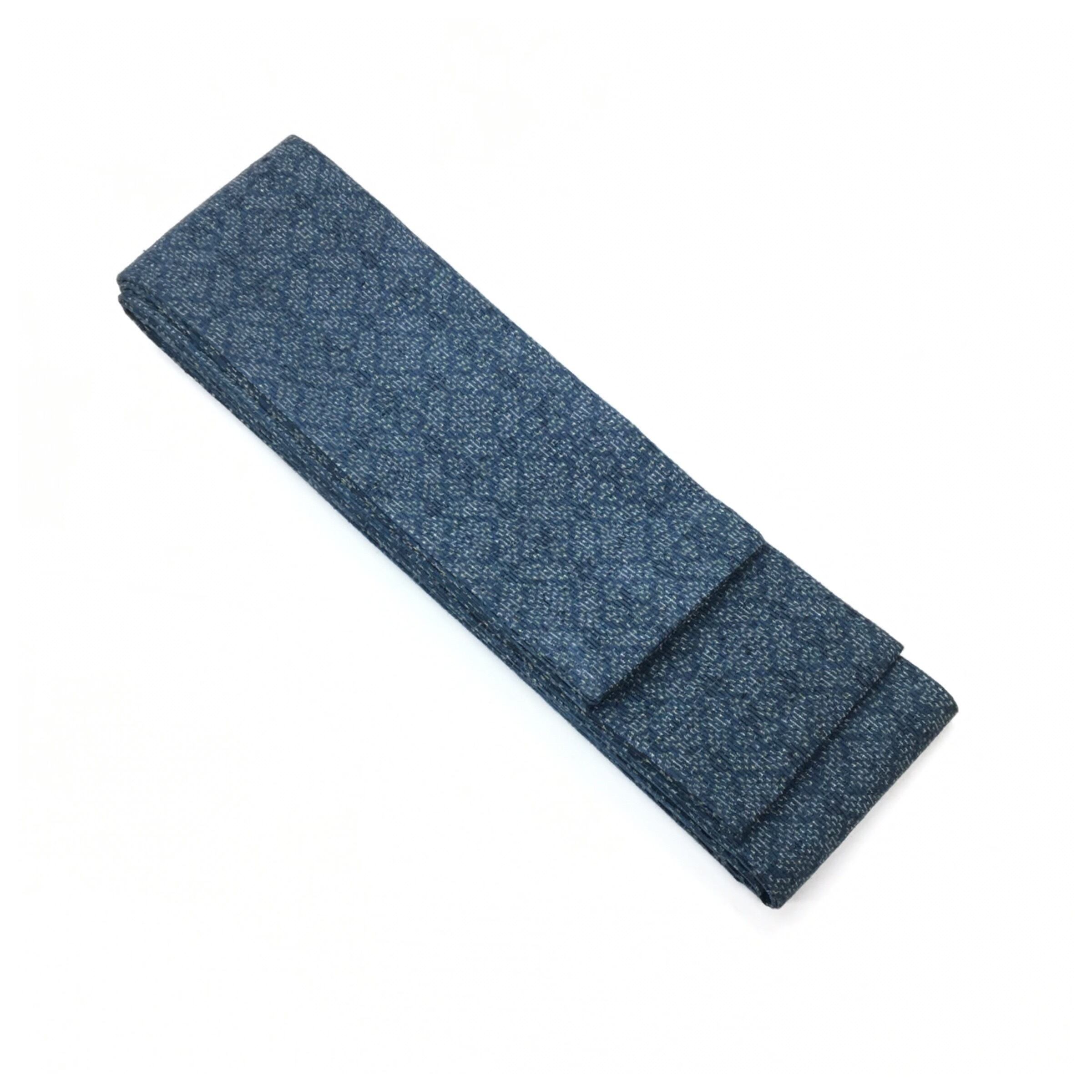 藍染め 型染め 紬 正絹 高島屋 素敵なデザイン 着物 U-5949 楽天市場】【Prices down2】大島染め名古屋帯 「白地 薄藍に桐と