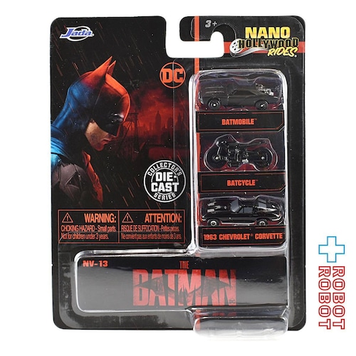 JADA TOYS ナノ・ハリウッド・ライズ 1.65インチ ダイキャストカー ザ・バットマン 3パック