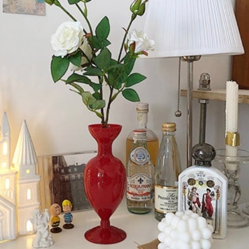 colorful glass vase 6colors / カラフル ガラス フラワー ベース 花瓶