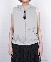 【直営限定ITEM】ドロストフリルペイントベスト (GRAY) CQ-46123H