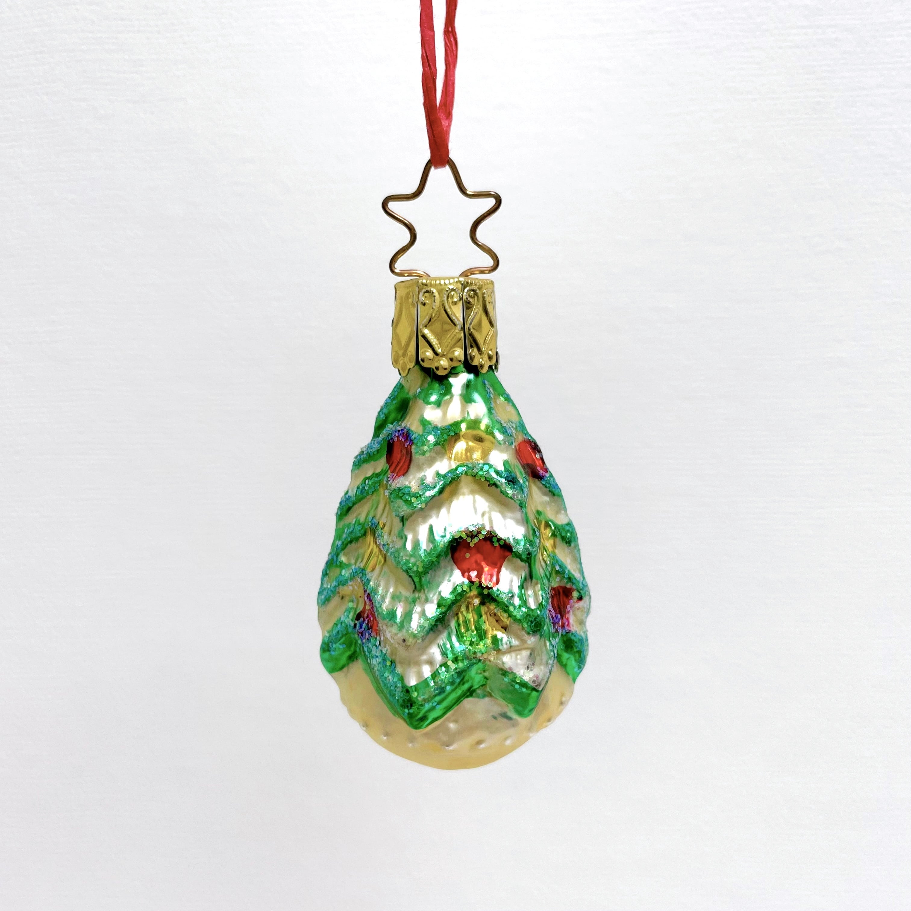 ビンテージ ドイツ INGE-GLAS社 ミニガラスオーナメント ツリー