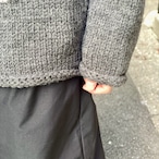 CC "FLOWER with LOVE" HAND KNIT -DARK GRAY-