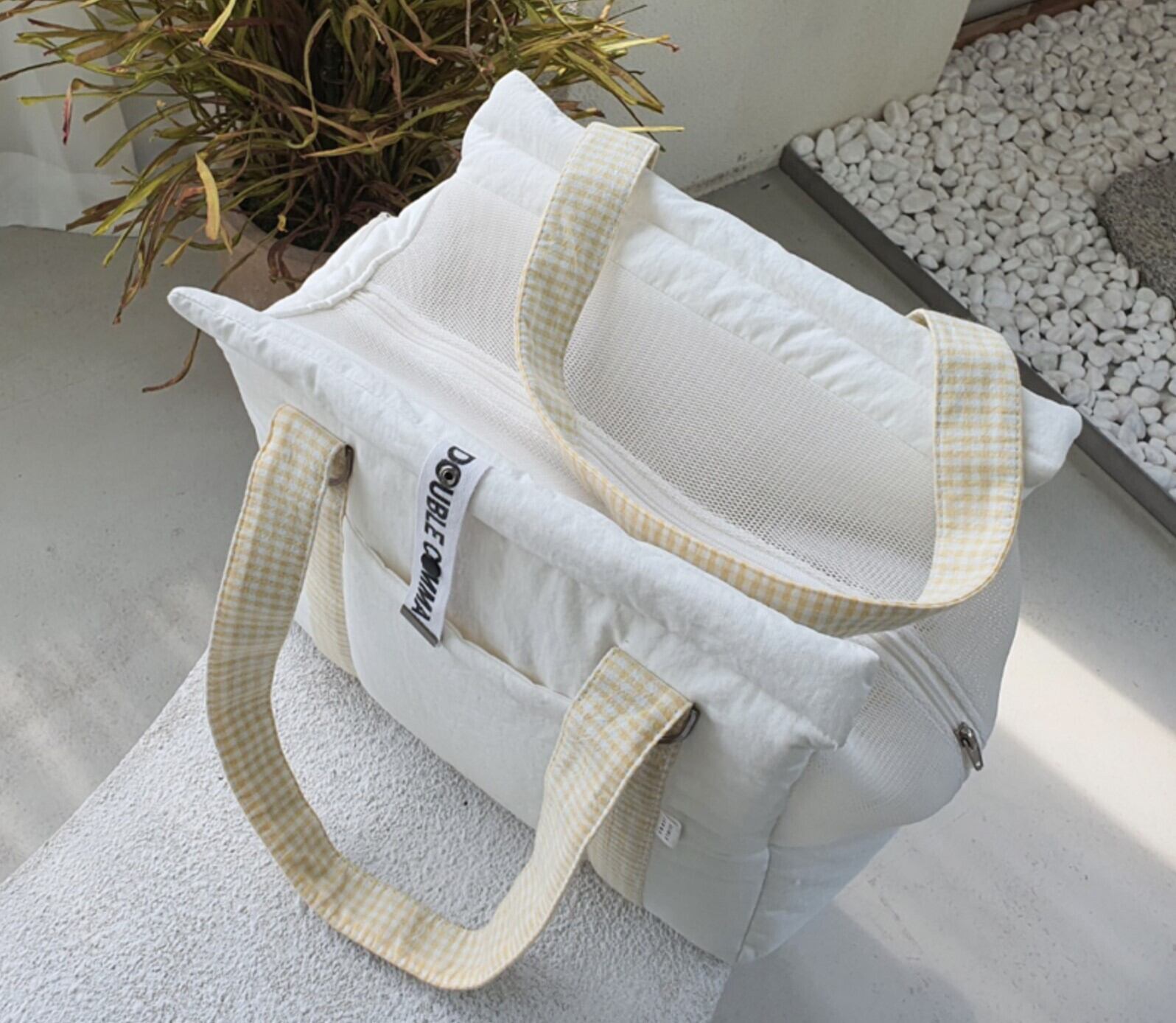 DOUBLE COMMA】THECOM BAG（SM） 犬用キャリーバッグ 予約【DOUBLE COMMA】THECOM BAG (Ivory) | haneulpet