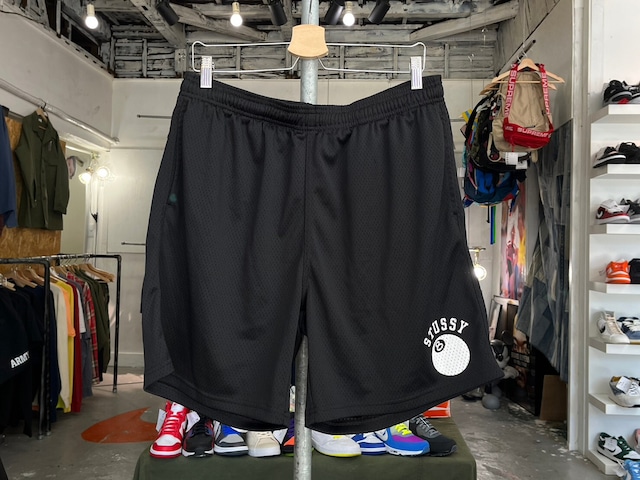 STUSSY 8 BALL MESH SHORT BLACK LARGE 112268 00674