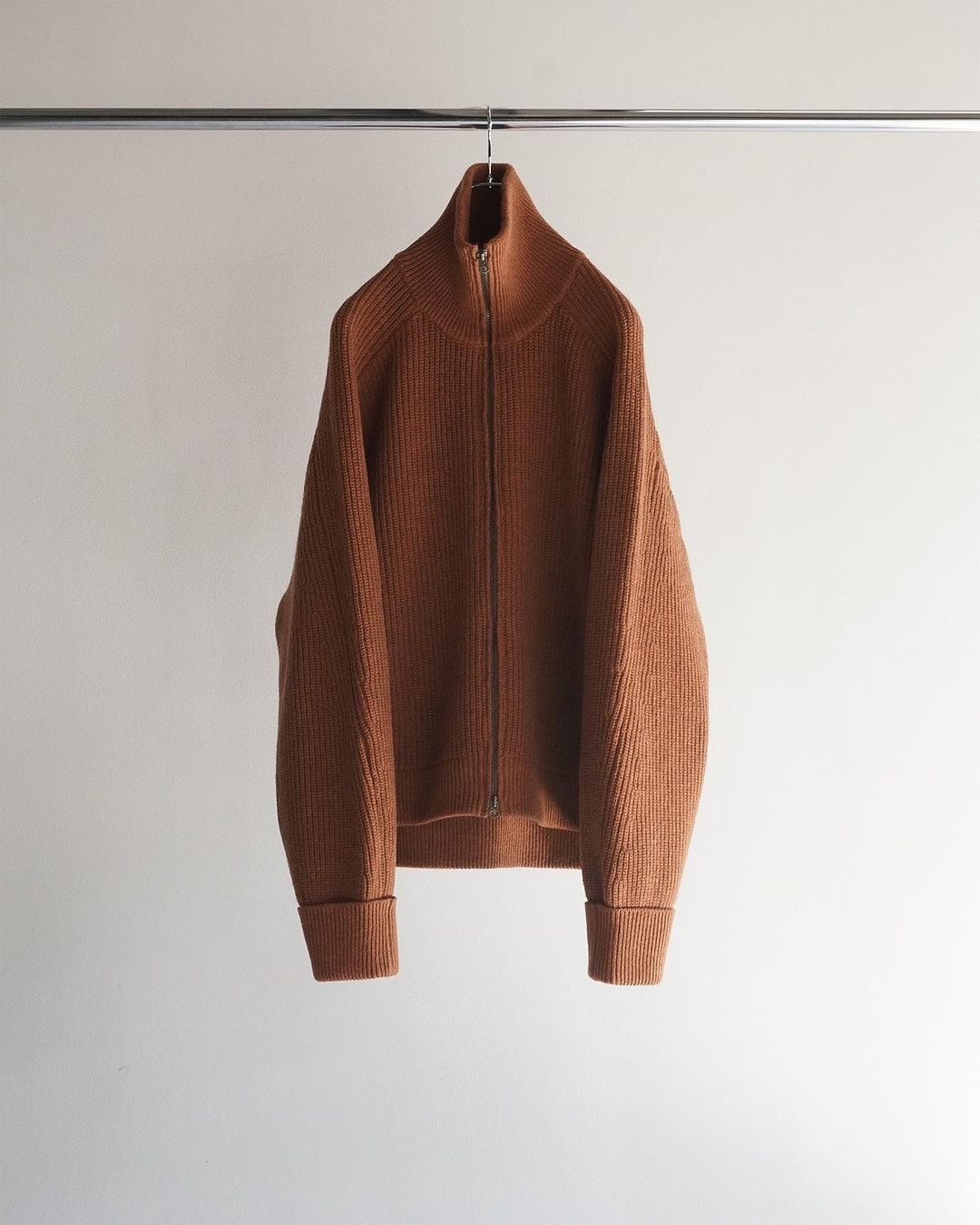 24AW】ANCELLM DRIVERS KNIT (TERRACOTTA) ANC-KN07 | IAAAM ONLINE STORE