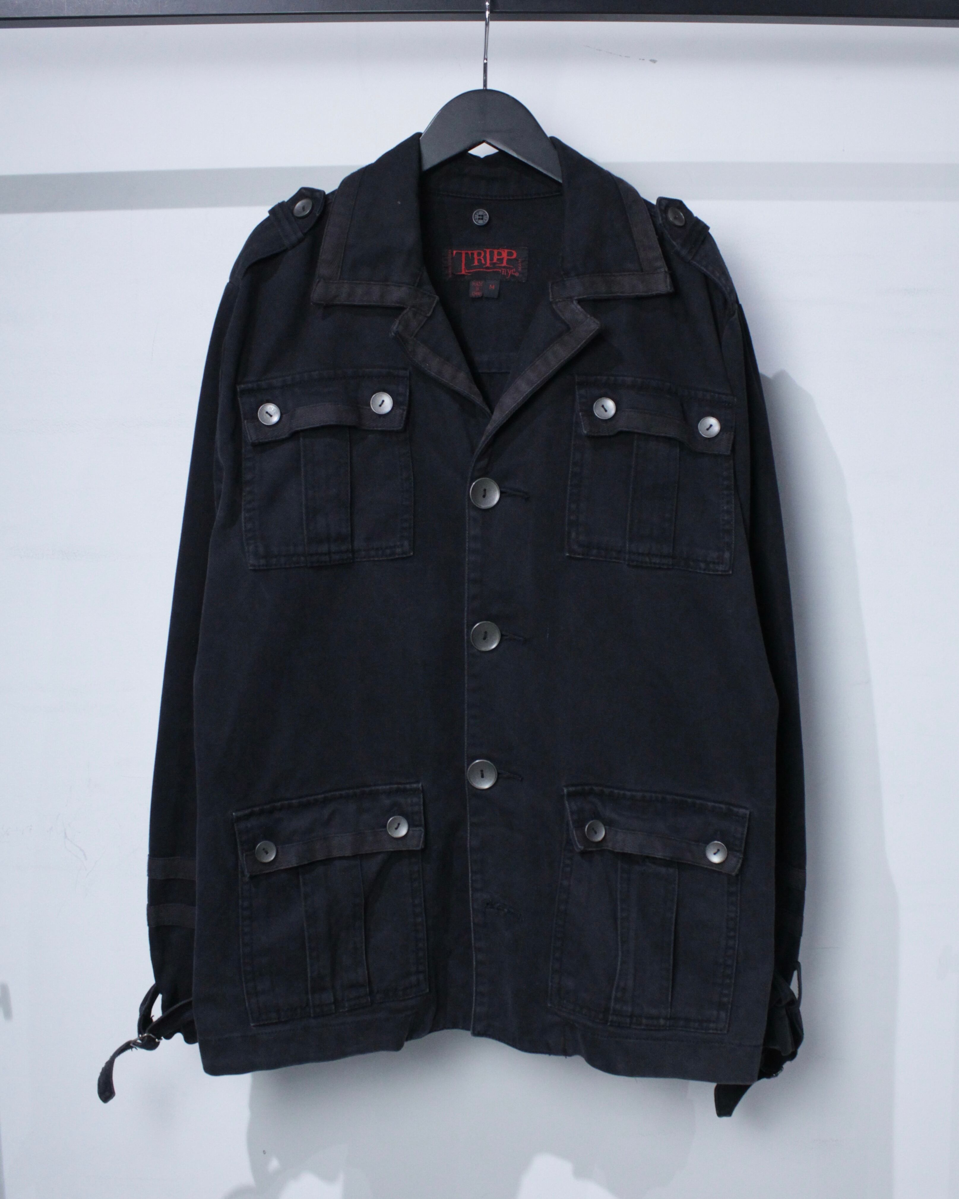 trippNYC ジャケット 黒 Caka BLACK】 “TRIPP NYC” Hood Detachable Vintage Jacket | Caka