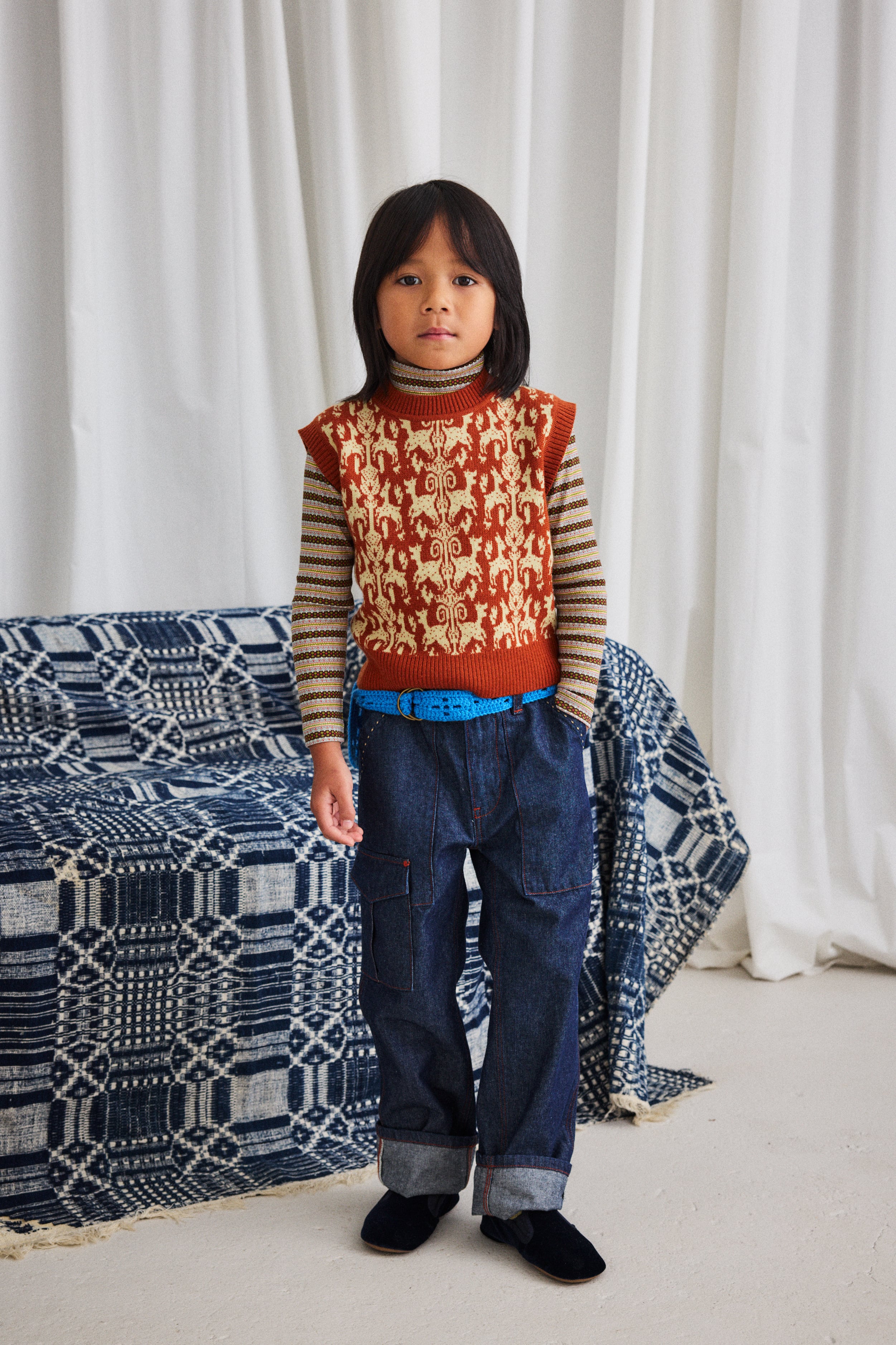 MABLI ニットパンツ MABLI ニットパンツとボンネット セット mabli