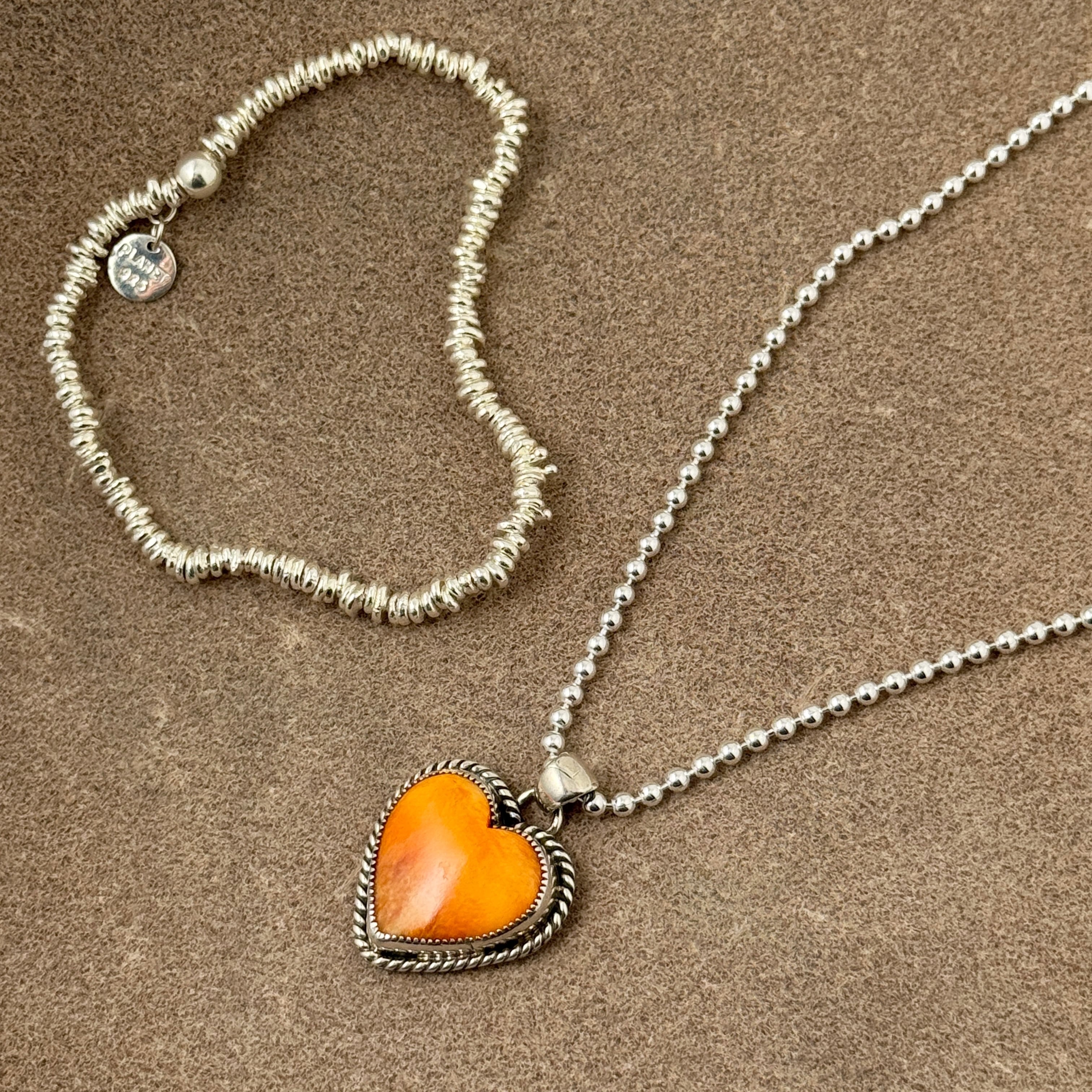 再入荷】《Indian Jewelry 》【 一点物 】ハート スパイニー