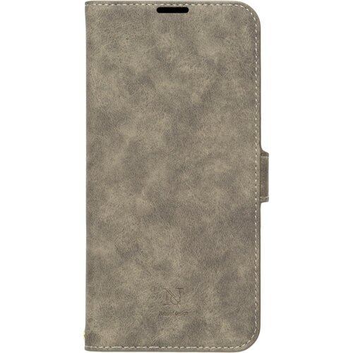 NATURAL design iPhone 16 用 ケース 手帳型 スエード ストラップ付 STYLE NATURAL グレー iPhone16 Pro Max 2845