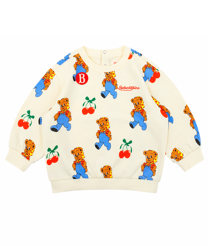 [BEBE DE PINO] All over cherry bear baby sweatshirt 正規品 韓国ブランド 韓国ファッション 韓国代行 韓国通販 ベベドピノ bebedepino 日本 店舗 韓国 子供服