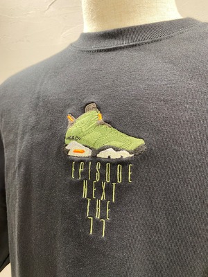 FACTOR X スニーカー柄 EPISOE NEXT THE11 TEE ブラック/カーキトラビス L