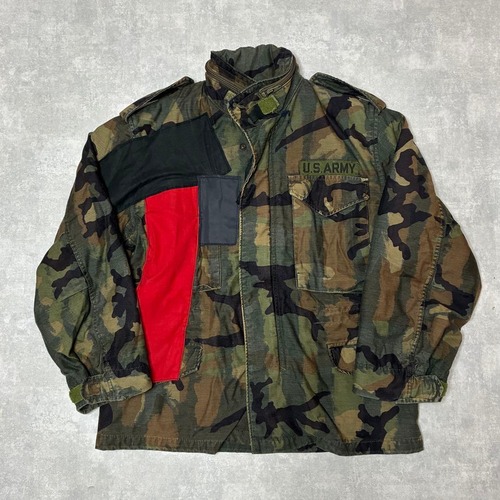 80s ALPHA M-65 フィールドジャケット 迷彩 アナーキー リメイク