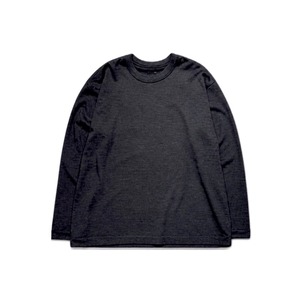 holk / wool L/S tee ［CHARCOAL］