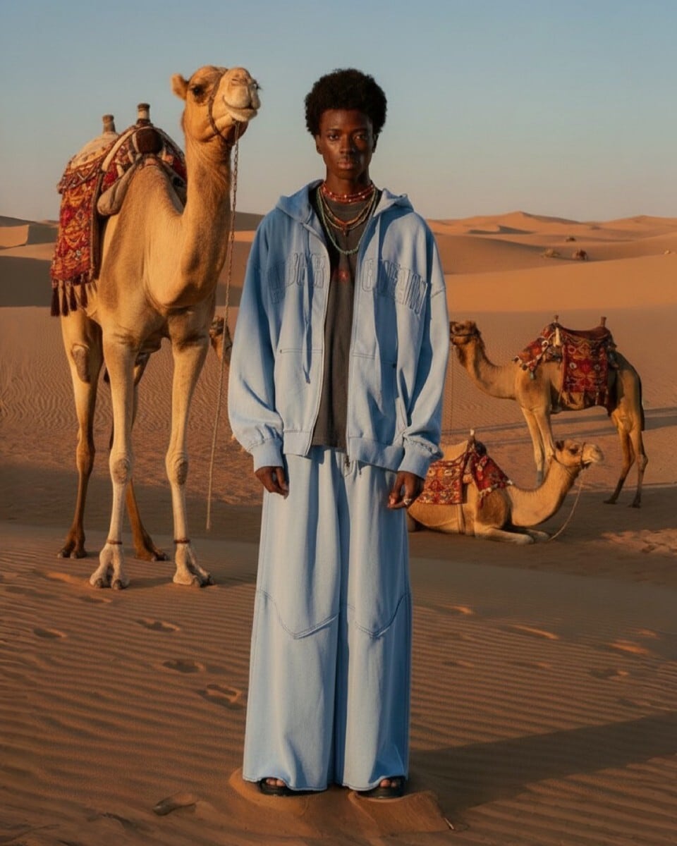 【2月中旬】ジャーニースウェットバギーパンツ|ウォーター