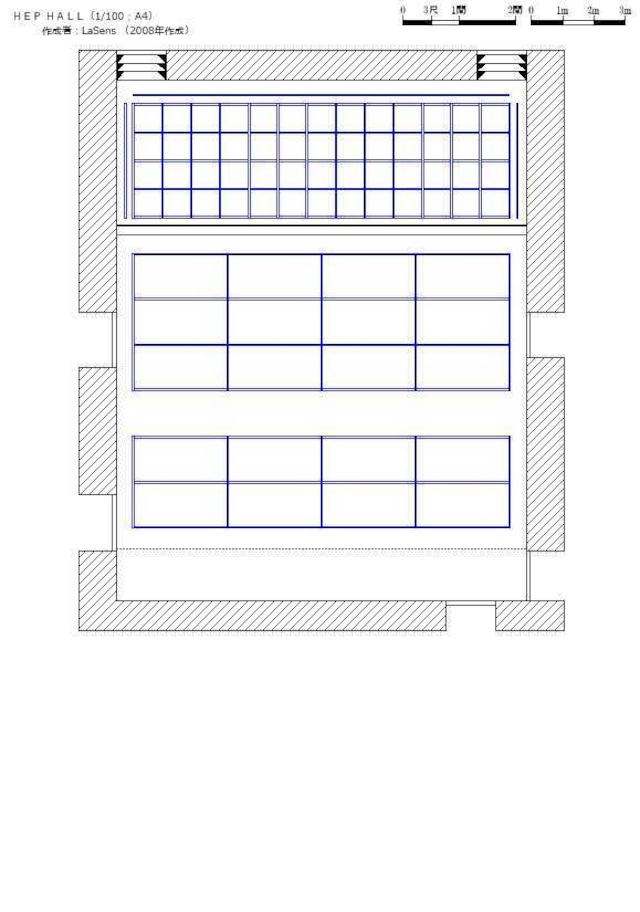 劇場図面2D版 HEPホール