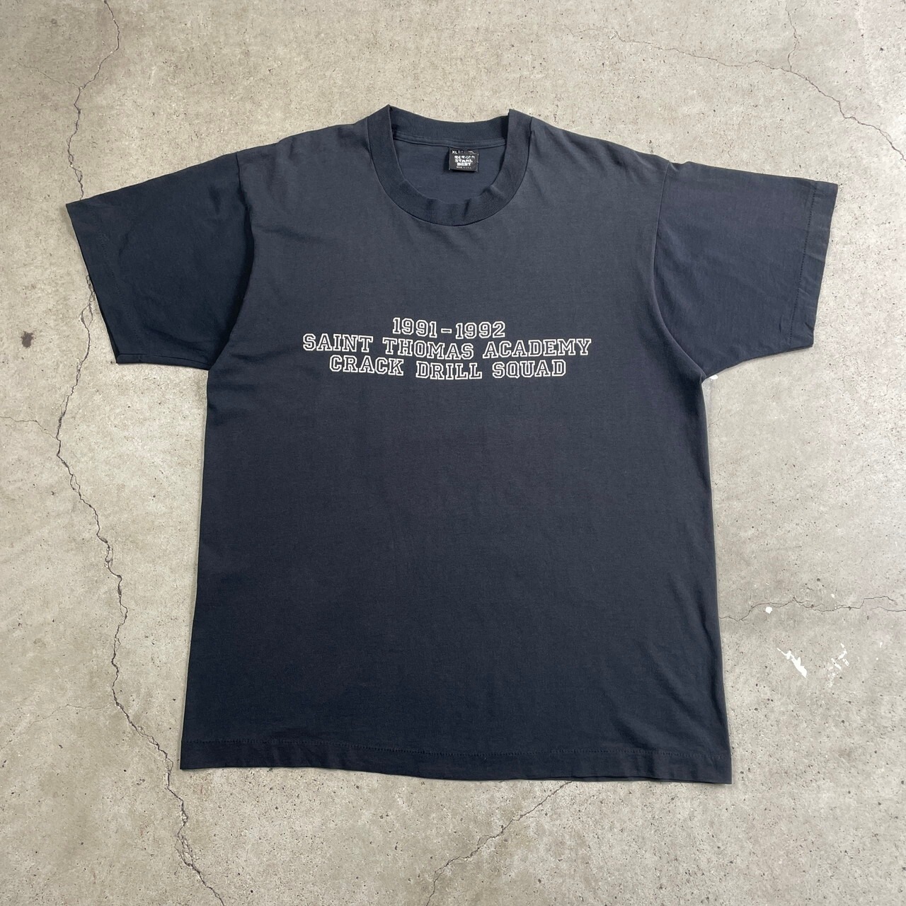 USA製 90年代 saint thomas academy crack drill squad ロゴプリントT 