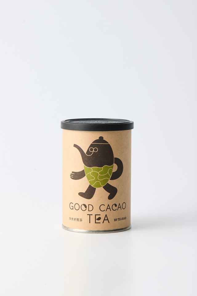 GOOD CACAO　カカオ煎茶(缶)／カカオティー 画像