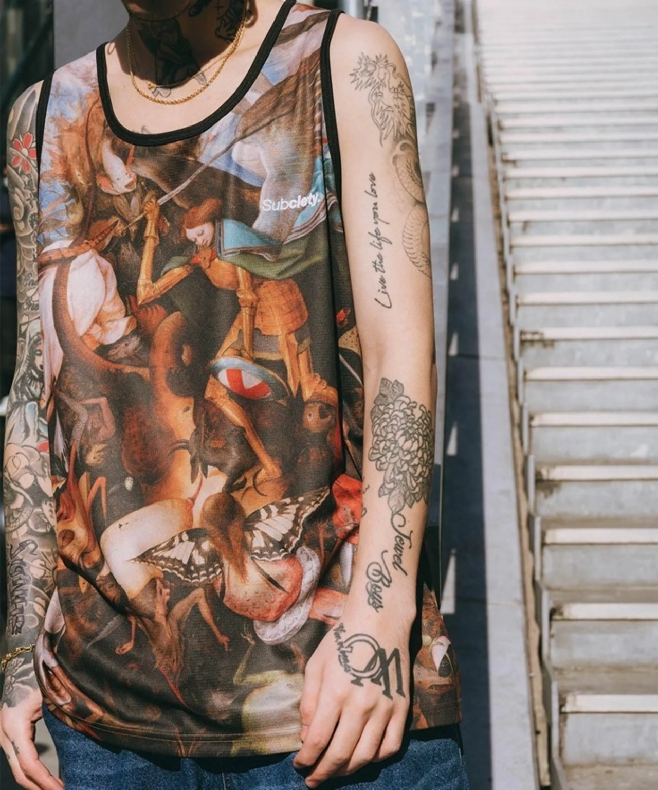 SUBCIETY / Patterned tank top / タンクトップ / スポーツ生地 / スポーツ / 150-47013 - 7