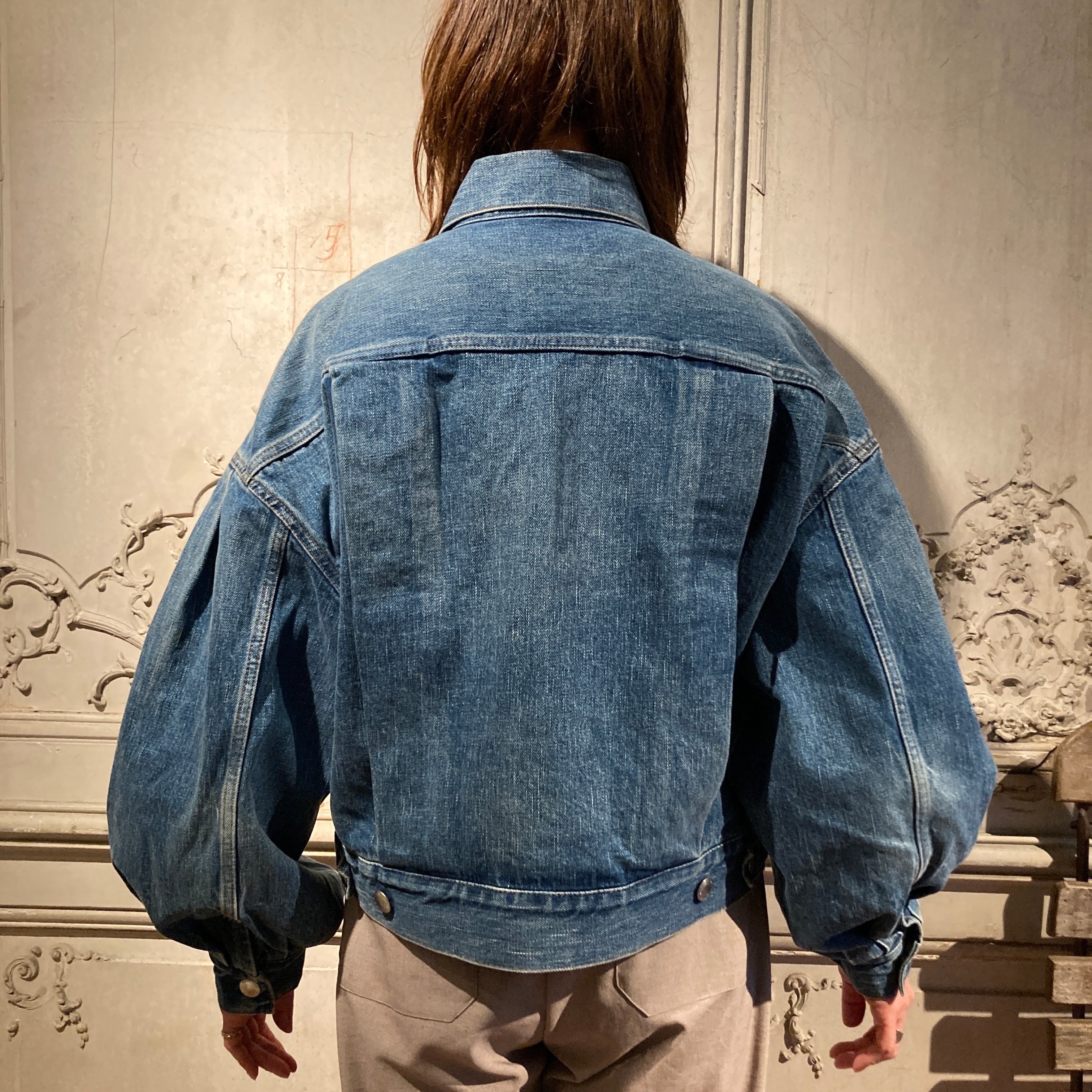 HYKE【ハイク】 BALLOON SLEEVE DENIM JACKET TYPE2 (17560) | glamour
