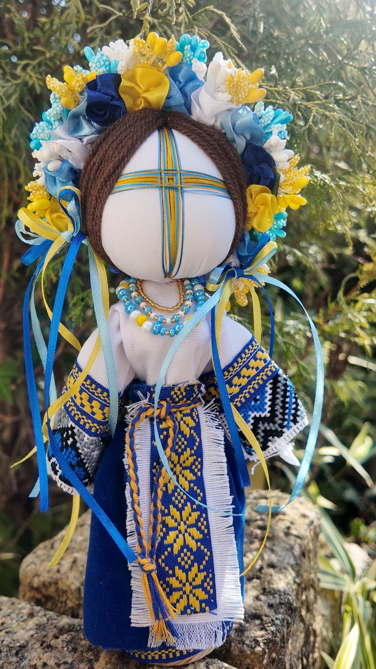 UA.Designer手作りモタンカ 25cm（ウクライナの御守り） - 8