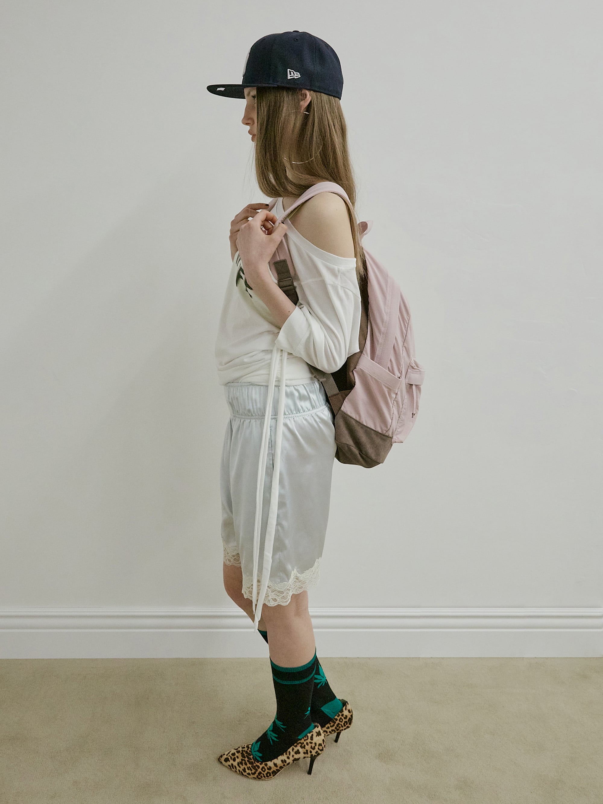 SCULPTOR] Grumpy Girl Nylon Backpack Matt Pink 正規品 韓国ブランド